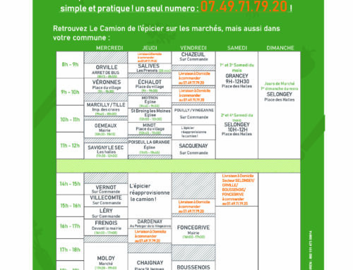Nouveau planning de tournées Juin 2023 ->