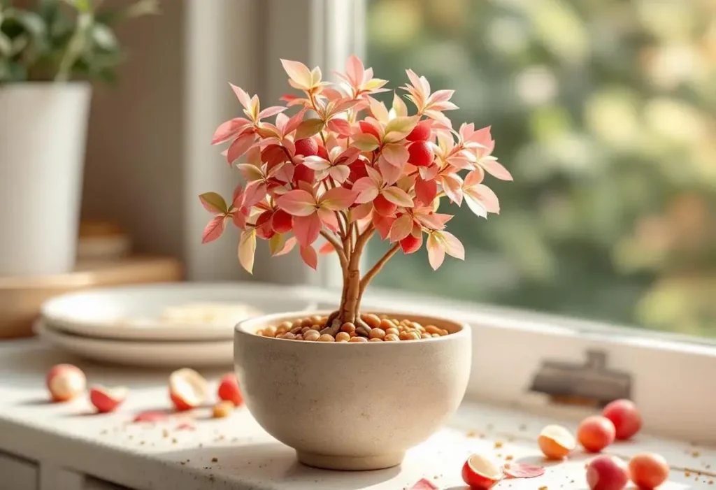 Ce fruit des fêtes se transforme en mini forêt rose en 1 mois si vous plantez ses noyaux après le dessert